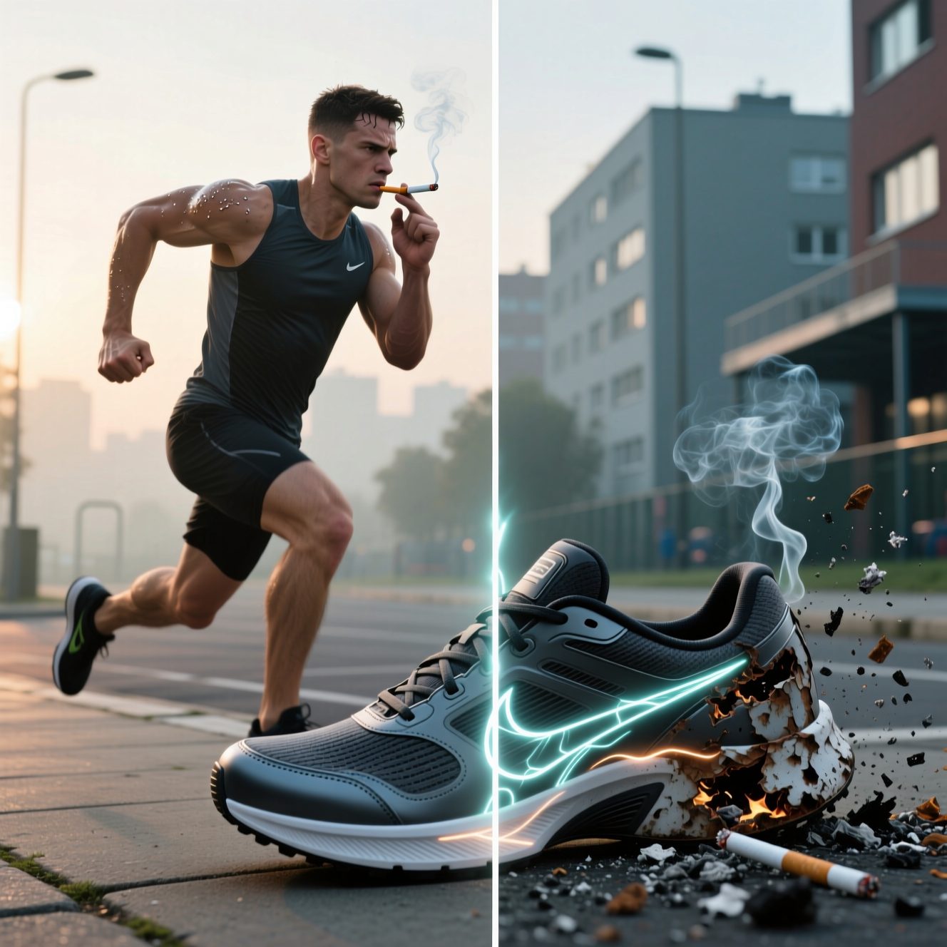 Бег и сигарета: война систем. Можно ли быть курящим бегуном